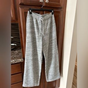 Victoria Secret wide leg sweatpants. Heather small, side pockets. NWT